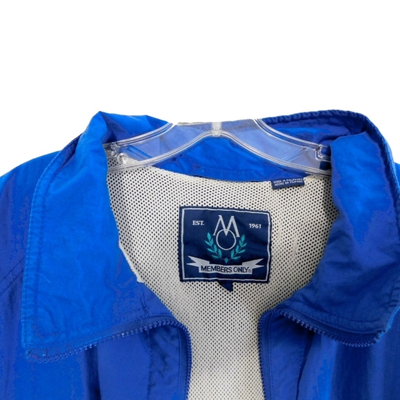 MEMBERS ONLY MENS L BLUE FULL ZIP JACKET - Picture 3 of 7
